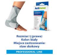 ACTIMOVE PRO  Stabilizator stawu skokowego z kompresją medyczną  rozm. L (prawa)  biały  (7348715)