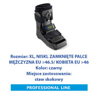 ACTIMOVE PRO  Orteza na goleń i stopę  NISKI Zamknięte Palce  rozm. XL  czarny  (7627634)