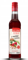 PREMIUM ROSA  Syrop Wiśnia z Goździkami i Cynamonem 400ml   (d=10)