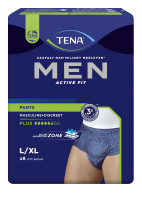 TENA PANTS MEN PLUS BLUE L/XL '8 OTC  (5,5 kropli)  (772609)   (k=4)