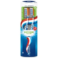 GSK AQUAFRESH  Szczoteczka  EXTREME CLEAN Medium 2 PACK