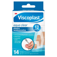 3M VISCOPLAST Aqua Clear plastry wodoszczelne 3 rozmiary pudełko 14szt   (k=14)
