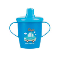 CANPOL Kubek Niekapek  twardy ustnik  9m  250ml   (31/200) niebieski