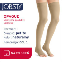 JOBST Pończochy Opaque samonośne Petite, otwarte palce, klasa kompresji CCL1, Kolor naturalny, rozm. I (7061800252)