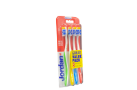 !!!CD JORDAN  SZCZOTECZKA TOTAL CLEAN - MEDIUM  4 PACK!   (k=12)