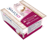 CLEANIC PATYCZKI   PURE EFFECT  200 szt  pudełko prostokątne   (k=24)
