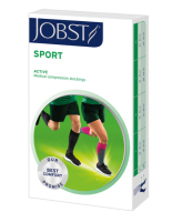 JOBST Podkolanówki SPORT AD, 20-30mmHg, zamknięte palce, Kolor róż/szary rozm. M (7529000091)