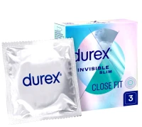 DUREX  Prezerwatywa '3  INVISIBLE  Close Fit dopasowane   (d=24)