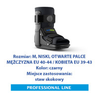 ACTIMOVE PRO  Orteza na goleń i stopę  NISKI Otwarte Palce   rozm. M  czarny  (7627252)