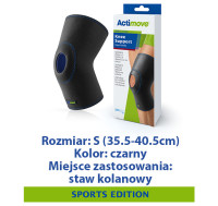 ACTIMOVE SE  Orteza stawu kolanowego z odsłoniętą rzepką  rozm. S  czarny  (7558520)