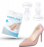 NEURON N44P Footlove Zapiętki i podpiętki żelowe 2w1 przezroczyste  1 para