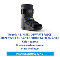 ACTIMOVE PRO  Orteza na goleń i stopę  NISKI Otwarte Palce  rozm. S  czarny  (7627251)