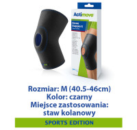 ACTIMOVE SE  Orteza stawu kolanowego z odsłoniętą rzepką  rozm. M  czarny  (7558521)