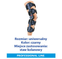 ACTIMOVE PRO  Orteza stawu kolanowego z regulacją zakresu ruchomości  rozm. Uniwersalny  czarny  (7627855)