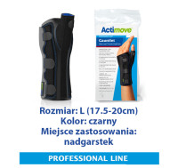 ACTIMOVE PRO  GAUNTLET  Orteza stabilizująca nadgarstek i kciuk z 2 szynami  rozm. L  czarny  (7285992)