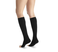 JOBST Podkolanówki Opaque Petite AD, otwarte palce, klasa kompresji CCL1, Kolor czarny, rozm. V (7061600178)