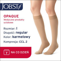 JOBST Podkolanówki Opaque AD, zamknięte palce, klasa kompresji CCL2, Kolor karmelowy, rozm. I (7062500186)