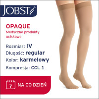 JOBST Pończochy Opaque, zamknięte palce, klasa kompresji CCL1, Kolor karmelowy, rozm. IV (7061700264)