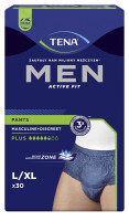 TENA PANTS MEN PLUS BLUE L/XL '30  (5,5 kropli)  (772612)   (k=2).