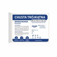 PASOMED  Chusta trójkątna BAWEŁNIANA niejałowa  96cm x 96cm x 136cm  1szt