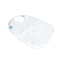 SANIPUR  Śliniak ochronny prosty, Biały, frotte roz M dł. 57cm   (TS0801_02)