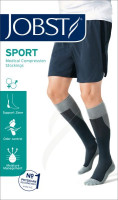 JOBST Podkolanówki SPORT AD, 15-20mmHg, zamknięte palce, Kolor szary/grafit rozm. L (7528900032)