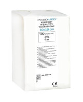 PASOMED  Kompresy Włókninowe Niejałowe 30g  10cm x 10cm  100szt