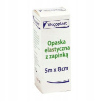 3M VISCOPLAST  Opaska elastyczna z zapinką w  rozmiarze  5m x 8cm   opakowanie  1szt   (k=124)