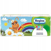 DELI REGINA  Chusteczki Higieniczne ŚWIAT MILLI  4 warst. 10   (k=24)