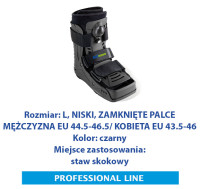 ACTIMOVE PRO  Orteza na goleń i stopę  NISKI Zamknięte Palce  rozm. L  czarny  (7627633)