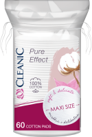 CLEANIC Pure Effect PŁATKI kosmetyczne 60szt  (k=12)