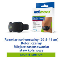 ACTIMOVE SE  Opaska podrzepkowa regulowana  rozm. Uniwersalny  czarny  (7558920)