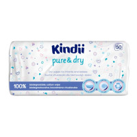 KINDII  SUCHE Chusteczki dla niemowląt i dzieci Pure & Dry  50 szt   (k=12)