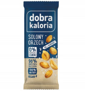 KUBARA Dobra Kaloria Baton Owocowy Solony Orzech (sól z Kłodawy) 35g   (d=20)