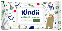 Chusteczki dla niemowląt Kindii Natural Balance 60 szt. (pop-up)
