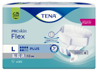 TENA FLEX PROSKIN PLUS L '30  (niebieskie)  (728599)   (k=3)