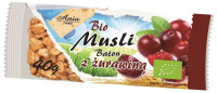 +ANIA Bio Baton Musli z Żurawiną 40g (d.30szt.) (T-7)