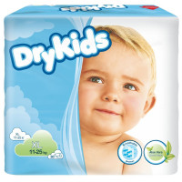 Dry Kids XL (11-25 kg), pieluchy dla dzieci, 30 sztuk