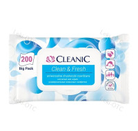 ^CLEANIC CHUSTECZKI Odświeżające Clean & Fresh 200 szt (pop-up)   (k=10)