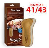 VAYA MEDICO Wkładki ortopedyczne 3/4 na płaskostopie poprzeczne i podłużne do obuwia odkrytego '41/43