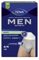 TENA PANTS MEN PLUS BLUE S/M '30  (5,5 kropli)  (772514)   (k=2)