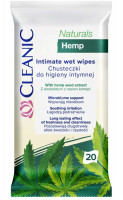 CLEANIC  Chusteczki do higieny intymnej  HEMP  20 szt   (k=14)