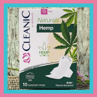 ^CLEANIC  Podpaski Naturals Organic Cotton&Hemp na dzień  10szt   (k=24)
