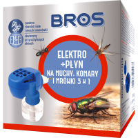 BROS - Elektro + Płyn na muchy, komary i mrówki 3w1   (k=12)
