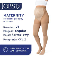 JOBST Rajstopy Maternity Opaque AT, zamknięte palce, klasa kompresji CCL2 Kolor karmelowy rozm. VI (7763100149)
