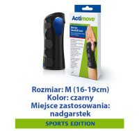 ACTIMOVE SE  Orteza stabilizująca nadgarstek z szyną lewy lub prawy  rozm. M  czarny  (7572932)