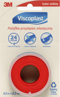 #3M VISCOPLAST  POLOFLEX  Przylepiec elastyczny w rozmiarze  4,2m x 12,5mm   rolka   1szt   (k=9)