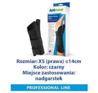ACTIMOVE PRO  Manus Forte Plus Orteza nadgarstka i kciuka  rozm. XS (prawa)  czarny  (7349603)   (k=12)