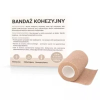 BANDAŻ  KOHEZYJNY  samoprzylepny lateksowy  4,5m x 7,5cm  1szt  (CIELISTY)