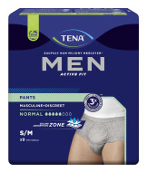 TENA PANTS MEN NORMAL GREY S/M '9  (5 kropli)  (772703)   (k=4).